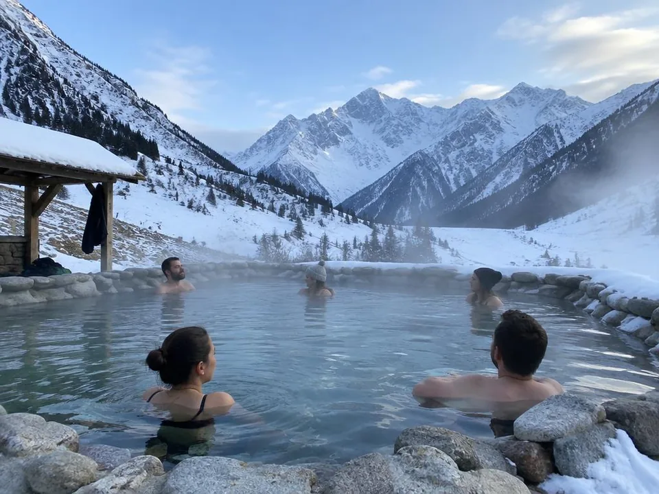 Natural hot springs